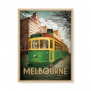Iconic Melbourne 6" x 8" Print Melbourne W Class Tram